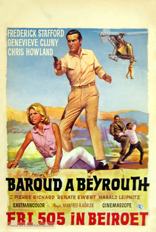 Agent 505 - Todesfalle Beirut - Belgian Movie Poster