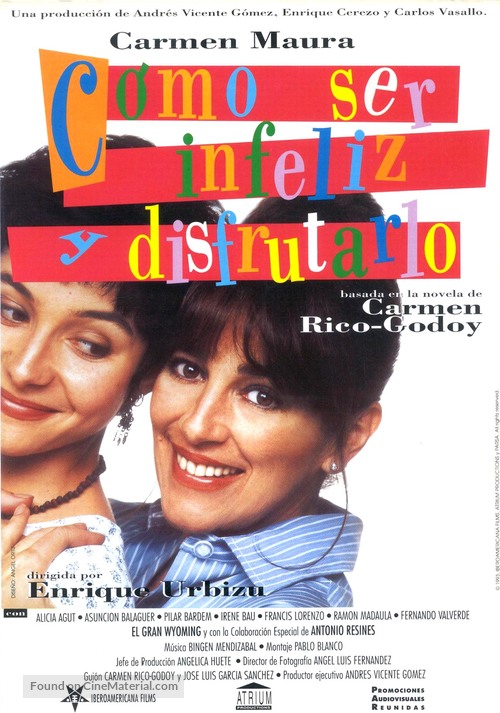 C&oacute;mo ser infeliz y disfrutarlo - Spanish Movie Poster