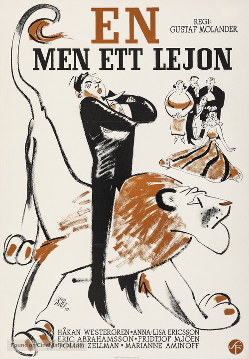 En, men ett lejon! - Swedish Movie Poster