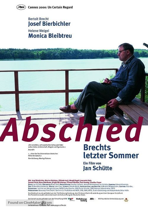 Abschied - Brechts letzter Sommer - German Movie Poster