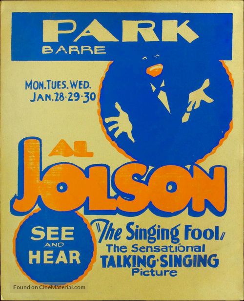 The Singing Fool - Movie Poster