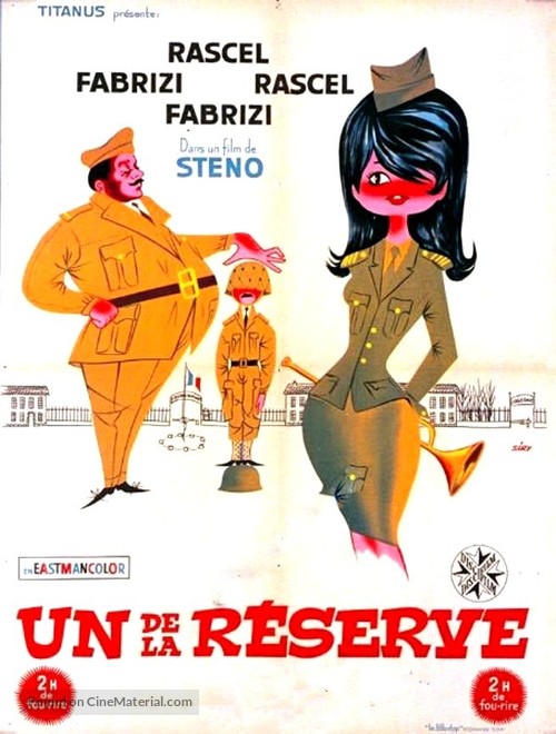 Un militare e mezzo - French Movie Poster