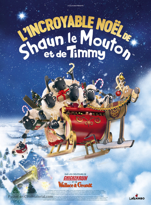 Shaun the Sheep: The Flight Before Christmas - French Movie Poster