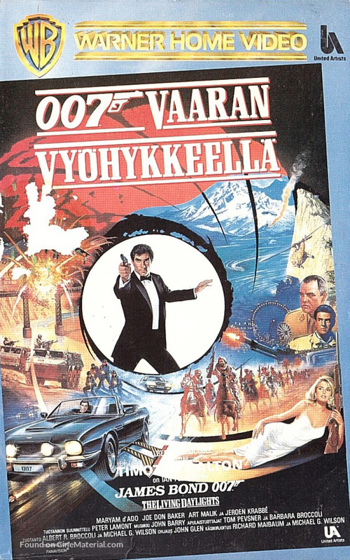 The Living Daylights - Finnish VHS movie cover