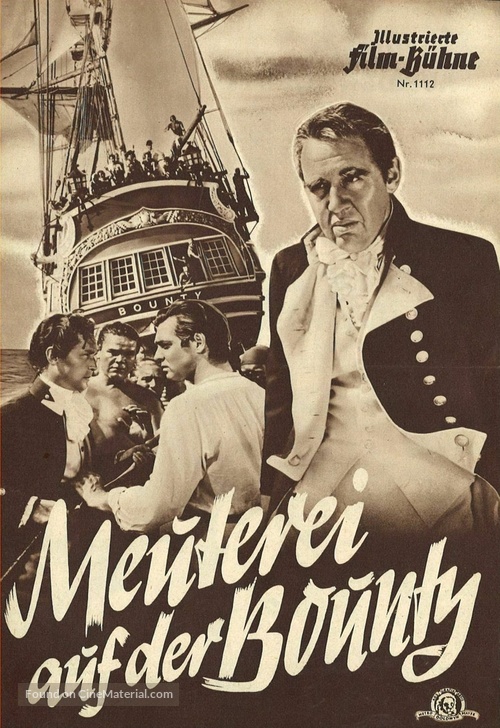 Mutiny on the Bounty - German poster