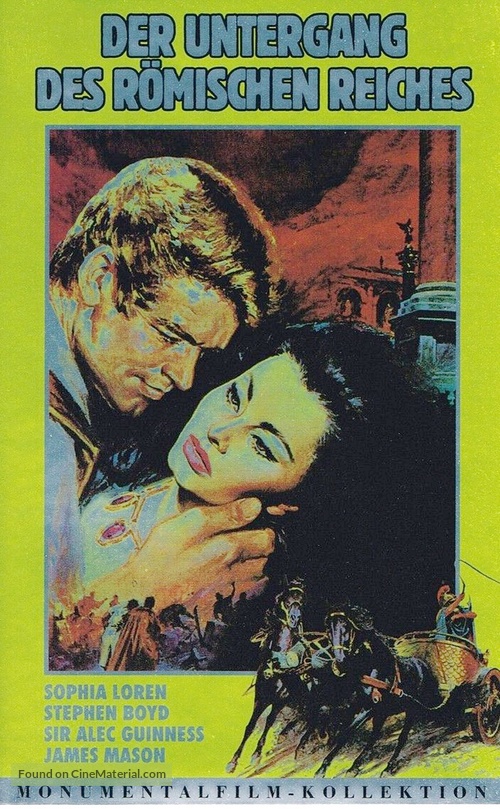 The Fall of the Roman Empire - German VHS movie cover