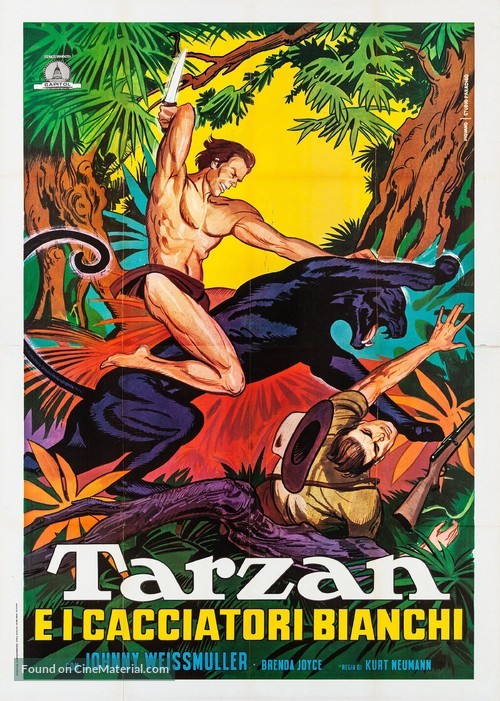 Tarzan and the Huntress - Italian Movie Poster