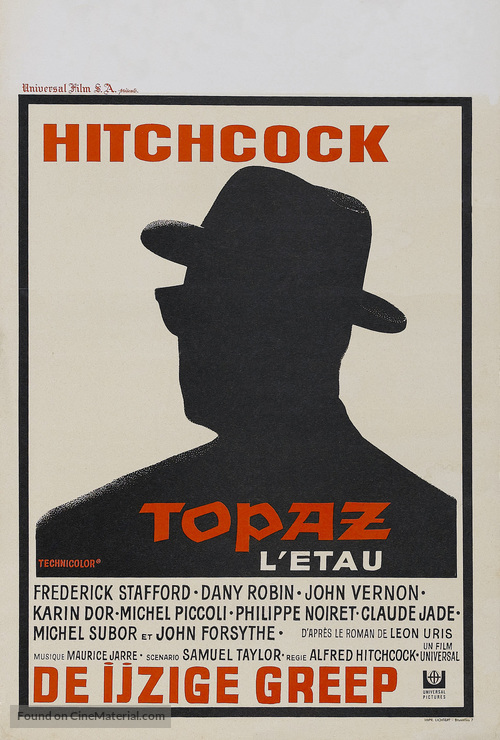 Topaz - Belgian Movie Poster