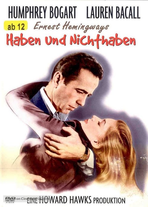 To Have and Have Not - German Movie Cover