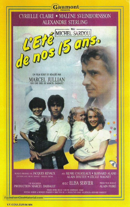 L&#039;&eacute;t&eacute; de nos quinze ans - French Movie Cover