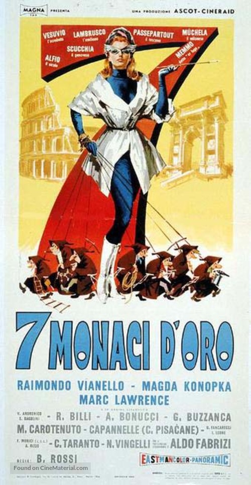 7 monaci d&#039;oro - Italian Movie Poster