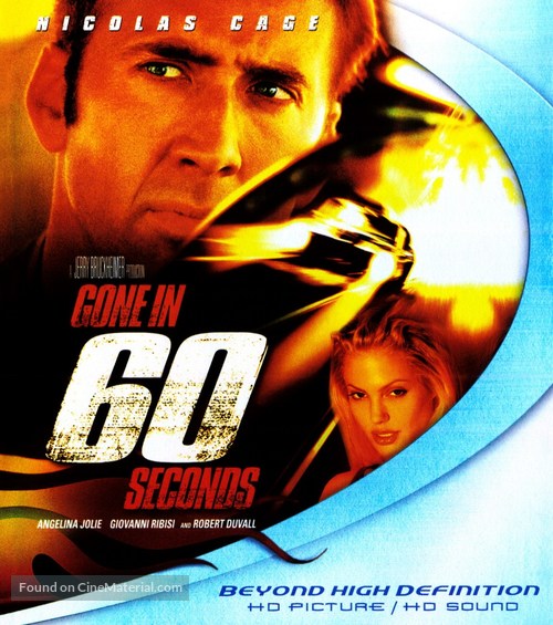 Gone In 60 Seconds - Blu-Ray movie cover