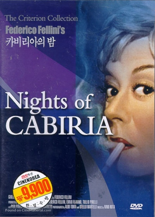 Le notti di Cabiria - South Korean DVD movie cover