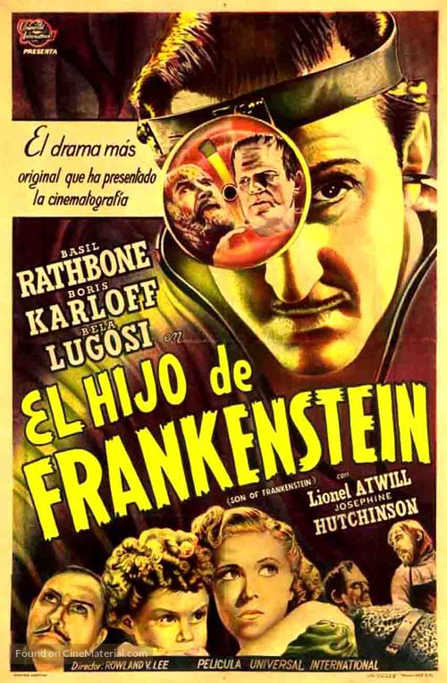 Son of Frankenstein - Spanish Movie Poster