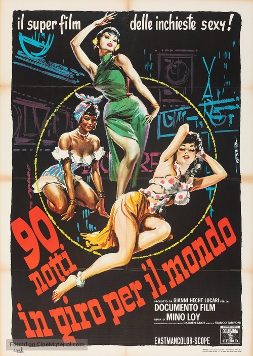 90 notti in giro per il mondo - Italian Movie Poster