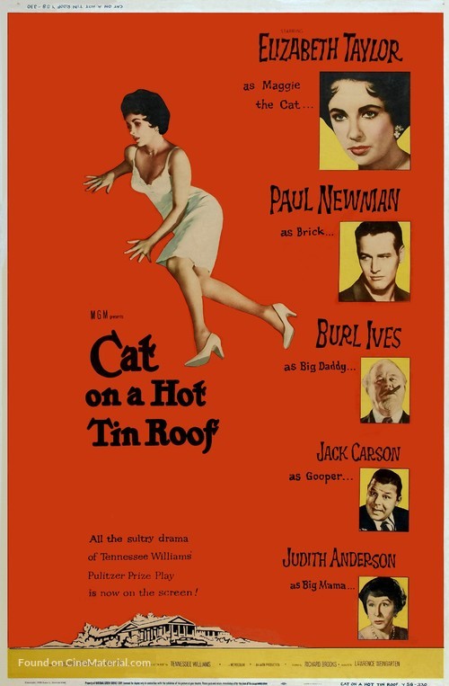 Cat on a Hot Tin Roof - Movie Poster