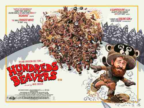 Hundreds of Beavers - British Movie Poster