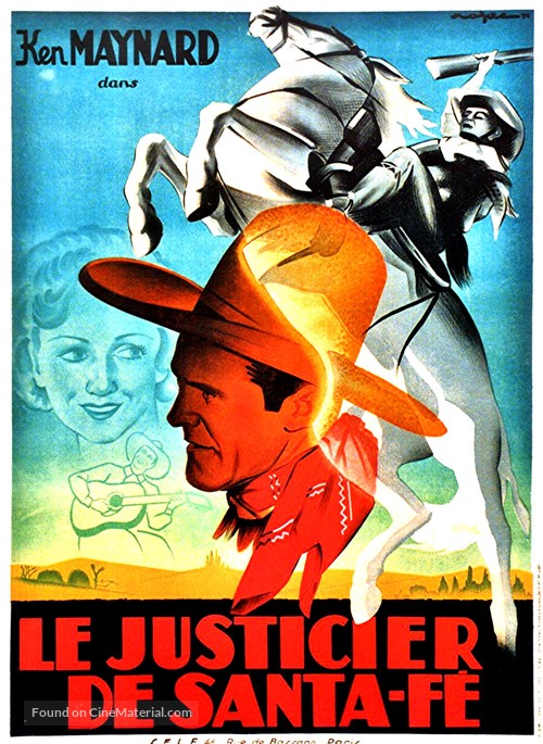 In Old Santa Fe - French Movie Poster