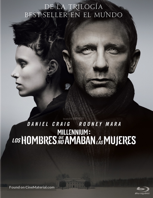 The Girl with the Dragon Tattoo - Spanish Blu-Ray movie cover