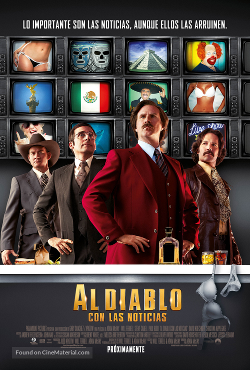 Anchorman 2: The Legend Continues - Mexican Movie Poster