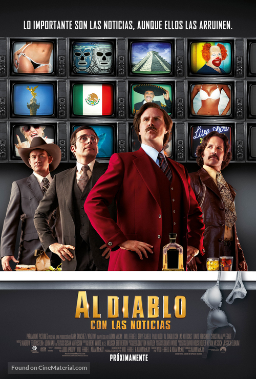 Anchorman 2: The Legend Continues - Mexican Movie Poster