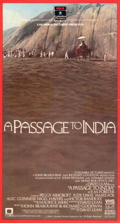 A Passage to India - VHS movie cover