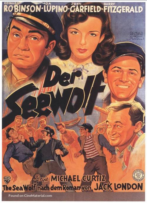 The Sea Wolf - German Movie Poster