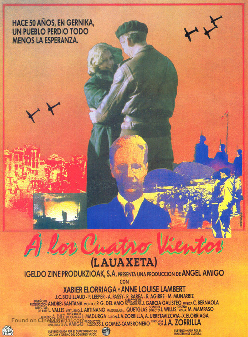 A los cuatro vientos - Spanish Movie Poster