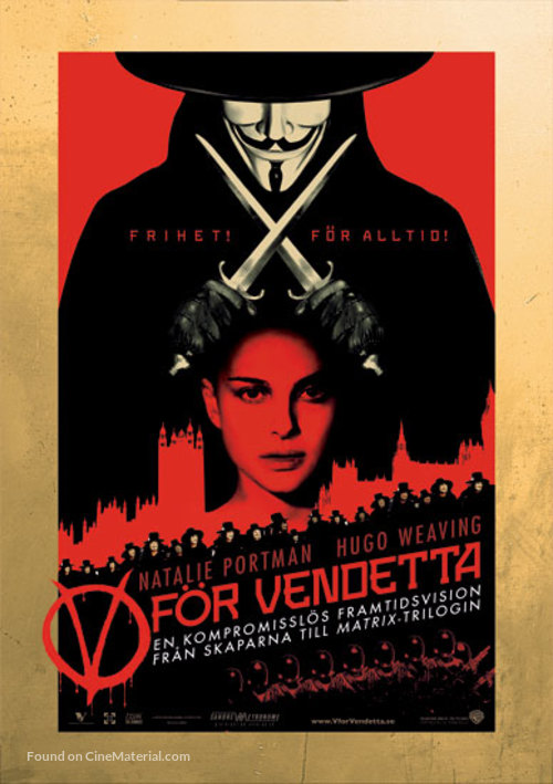 V for Vendetta - Swedish poster