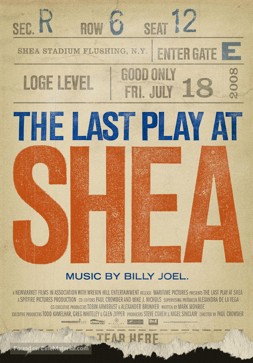 The Last Play at Shea - Movie Poster