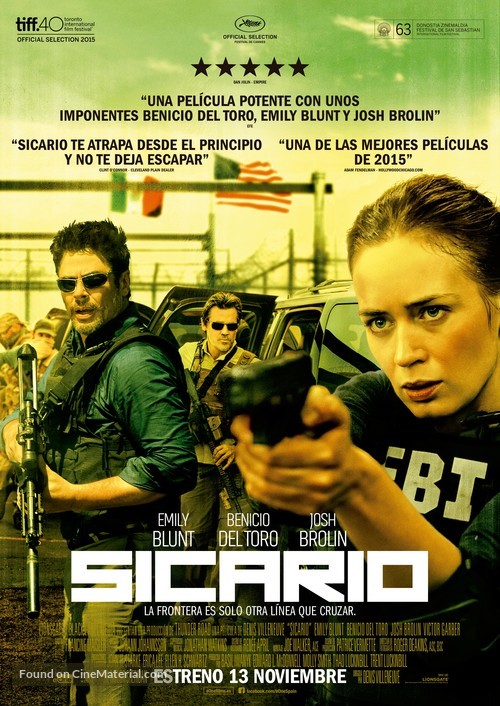 Sicario - Spanish Movie Poster