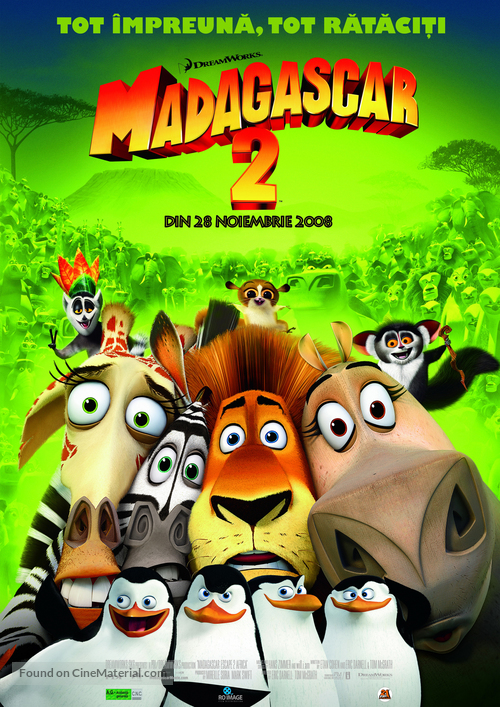 Madagascar: Escape 2 Africa - Romanian Movie Poster