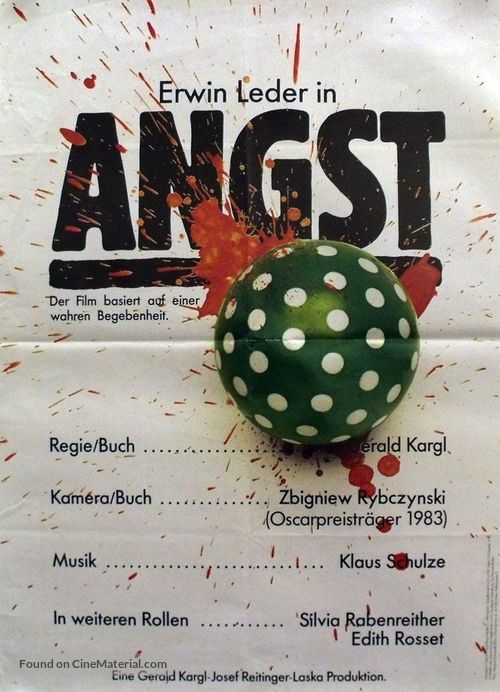 Angst - German Movie Poster