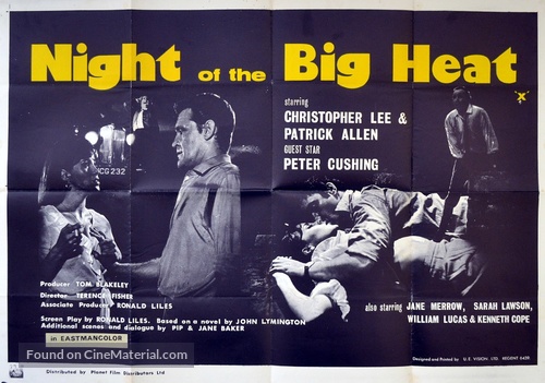Night of the Big Heat - British Movie Poster