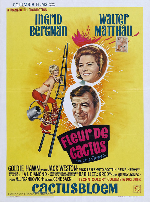 Cactus Flower - Belgian Movie Poster