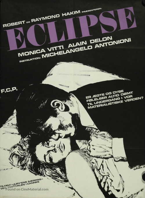 L&#039;eclisse - Danish Movie Poster