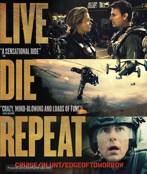 Edge of Tomorrow - Blu-Ray movie cover