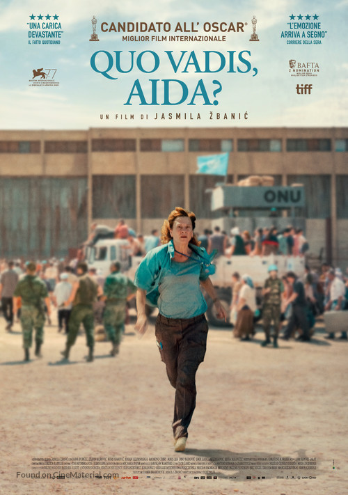 Quo vadis, Aida? - Italian Movie Poster
