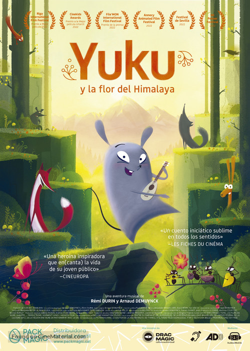 Yuku et la fleur d&#039;Himalaya - Spanish Movie Poster