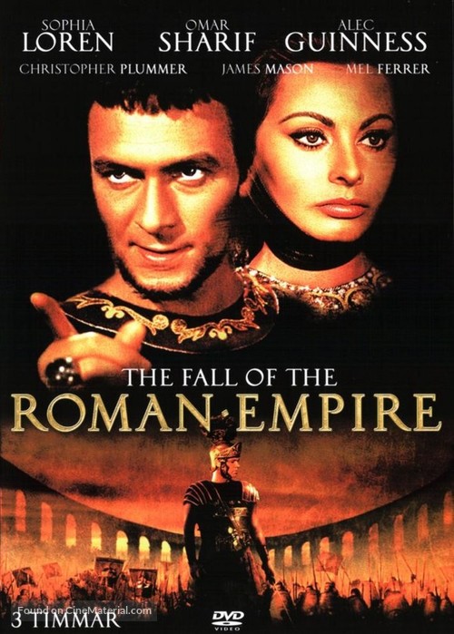 The Fall of the Roman Empire - Swedish Movie Cover