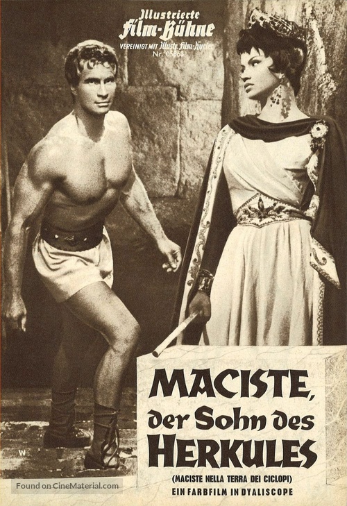 Maciste nella terra dei ciclopi - German poster
