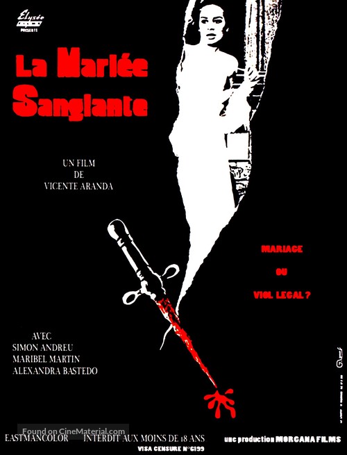 La novia ensangrentada - French Movie Poster