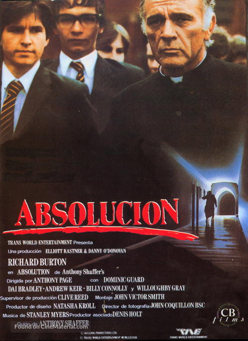 Absolution - Spanish Movie Poster