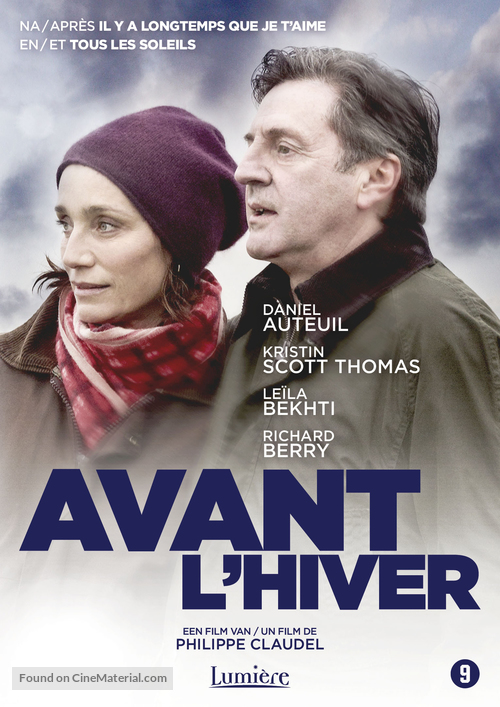 Avant l&#039;hiver - Belgian DVD movie cover
