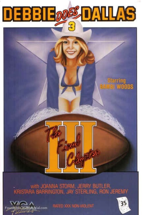 Debbie Does Dallas 3 - VHS movie cover