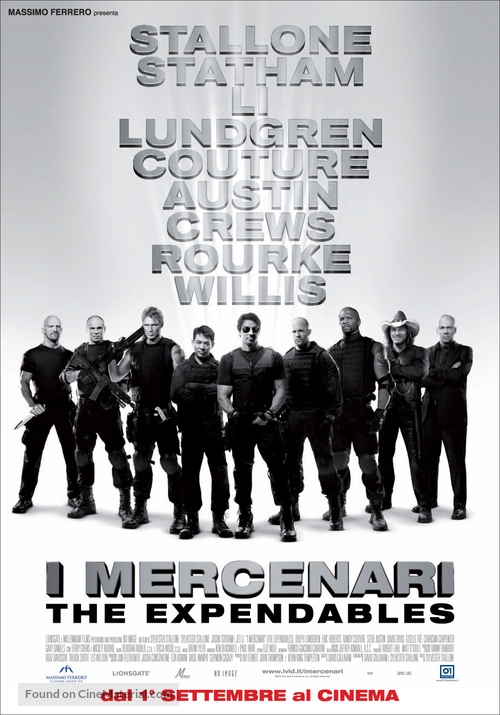 The Expendables - Italian Movie Poster