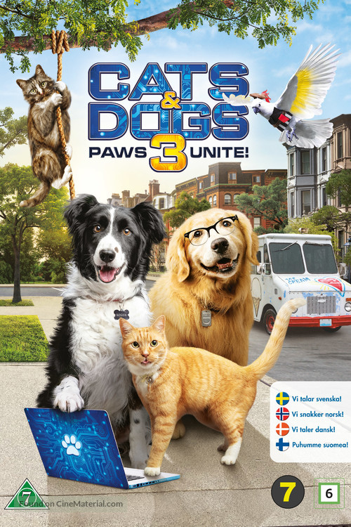 Cats &amp; Dogs 3: Paws Unite - Danish DVD movie cover