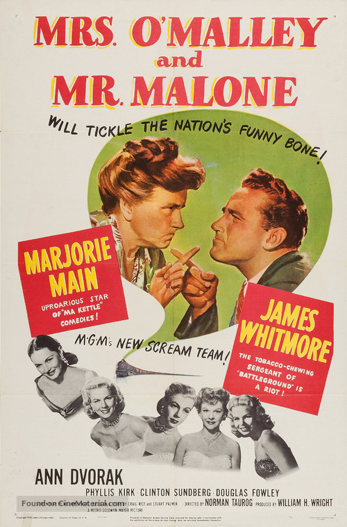 Mrs. O&#039;Malley and Mr. Malone - Movie Poster