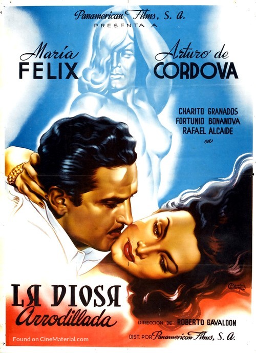 La diosa arrodillada - Mexican Movie Poster