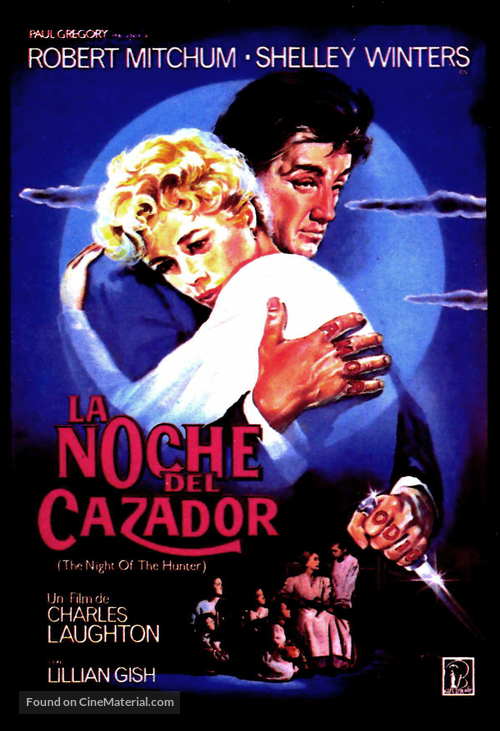 The Night of the Hunter - Spanish Movie Poster